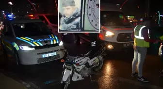 Aksaray'da 'dur' ihtarına uymayan motosikletli kaza yaptı