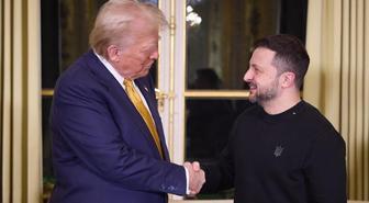 Trump ve Zelensky, Mar-a-Lago'da biraraya geldi