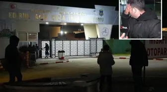 Edirne'de 12 yıl sonra tahliye olan mahkûm mutluluk gözyaşları döktü