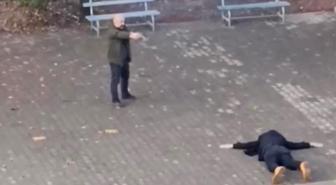 Lise bahçesinde korku dolu anlar: Kızını rahatsız eden genci silahla rehin aldı