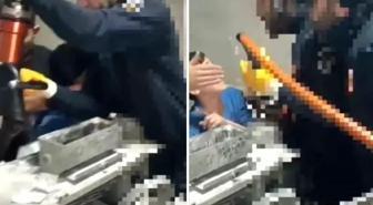 Kolu hamur makinesine sıkışan çocuğun imdadına itfaiye yetişti