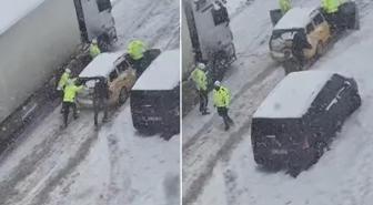 Mardin'de trafik polislerinden yürekleri ısıtan yardım