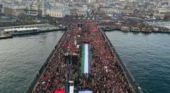 Galata Köprüsü'nde Filistin için büyük yürüyüş! İşte kapatılacak yollar
