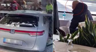 Ünlü sanatçı Cahit Berkay kullandığı araçla restorana daldı