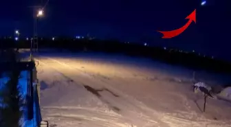 Malatya'da meteorun düşme anı kamerada