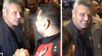 Karşısında polisleri gören Sadettin Saran'dan esprili söylem