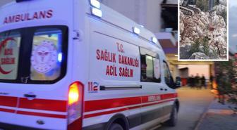 Üzerine çıktığı duvarın çökmesi sonucu kayaların altında kalıp öldü