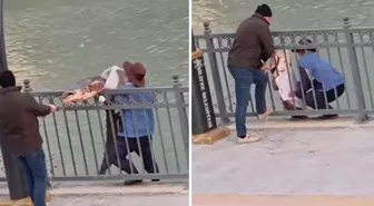 Olta ile nehirden 30 kiloluk balık tuttu