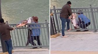 Olta ile nehirden 30 kiloluk balık tuttu