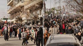 Görüntü Türkiye'nin yanı başından! Sivil halk 2 mahalleyi terk etmeye başladı