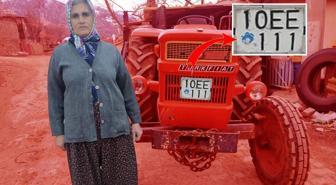 Traktörünün plakası başına bela oldu! Ceza üstüne ceza yağıyor