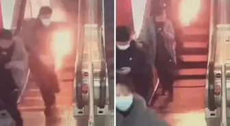 Cebindeki powerbank bomba gibi patlayan yolcu alevler içinde kaldı