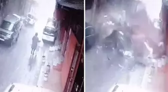 Fırtına dehşeti yaşattı! Ölümden saniyelerle kurtuldular