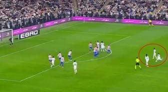 Real Madrid'in yıldızından Atletico Madrid ağlarına 30 metreden füze