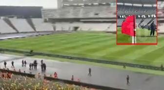 Derbi ertelenir mi? Stattan gelen son görüntü endişelendirdi