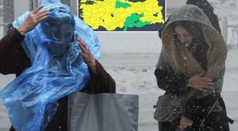 68 kentte 'sarı' alarm! Sıcaklıklar 7 derece düşecek, İstanbul'da kar aniden bastıracak