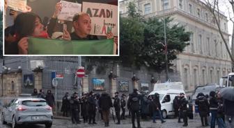 Ailelerinden haber alamayan İranlılar İstanbul'da da sokağa çıktı