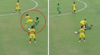 Rakibine yaptığı faul pahalıya patladı: Ömür boyu futboldan men