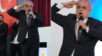 AK Parti'ye geçen Hasan Ufuk Çakır, bu kez Erdoğan'ın fotoğrafına selam durdu