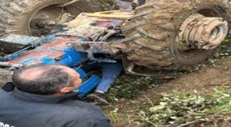 Mersin'de traktör uçuruma yuvarlandı: 2 ölü