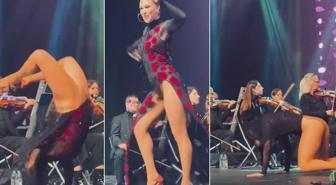 Aşkın Nur Yengi konserinin önüne geçen dansçı