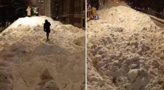 Ülke karlar altında! 146 yılın en güçlü fırtınasına yakalandılar