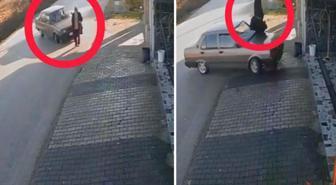 Ünye'de otomobilin çarptığı kişi havaya savruldu