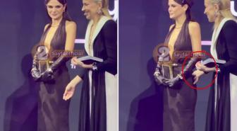 Ödül törenine Burcu Esmersoy'un Sinem Ünsal'a yaptığı hareket damga vurdu