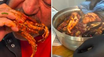 Ünlü işletmeci paylaştı, müşterilerine sunmadan kendisi iştahla yedi