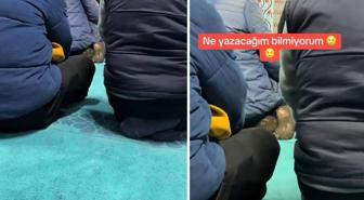 Vatandaş, camide çektiği görüntüyü 'Ne yazacağımı bilmiyorum' notuyla paylaştı