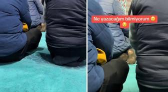 Vatandaş, camide çektiği görüntüyü 'Ne yazacağımı bilmiyorum' notuyla paylaştı