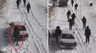 Köpek dövüştürenlerin dronu görüp kaçtığı anlar kamerada