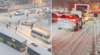 İstanbul karlar altında! Araçlar yollarda kaldı, Meteoroloji ve AKOM'dan yeni uyarı geldi