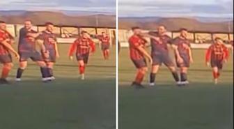 Maç sırasında rakibine dirsek atan futbolcu tutuklandı, kulübü sözleşmesini feshetti