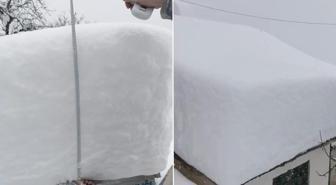 Gümüşhane'de kar alarmı: Vatandaşlar video çekip yardım istedi