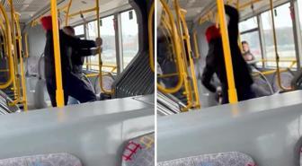 Otobüste yer tartışmasında yolcuyu darbedip, 'Komutanımı çağırın' dedi