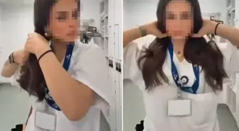 Bir hemşire daha DEM Parti'nin eylemine destek verdi! Boynundaki kolye dikkat çekti