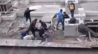 Bursa'da inşaat alanında beton dökümü sırasında göçük: 1 ölü