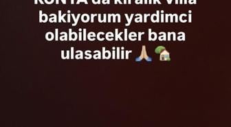 Konyasporlu Blaz Kramer, sosyal medya hesabından villa aradığını duyurdu