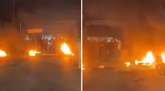 Lübnan'da maaşlarının iyileştirilmesini isteyen emekli askerler, Meclis binasına girmeye çalıştı