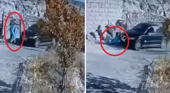 Komşusu baba ve oğlunu otomobille ezip yaralayan sanığa hapis istemi; o anlar kamerada