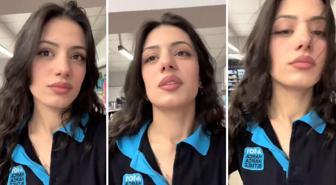 Sosyal medyayı sallayan kasiyer