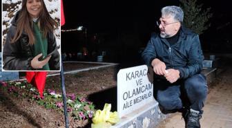 Saat 04.17'de mezar başında gözyaşlarına boğuldu