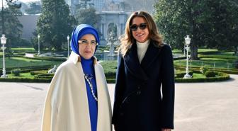 Emine Erdoğan, Ürdün Kraliçesi Rania ile bir araya geldi