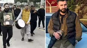 Kazada ölen motosiklet sürücüsünün cenazesinde, gelenek gereği davul-zurna çalındı