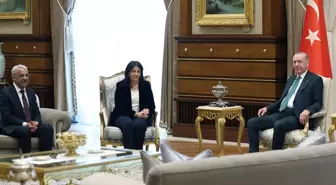 Cumhurbaşkanı Erdoğan-DEM heyeti görüşmesinden ilk fotoğraf