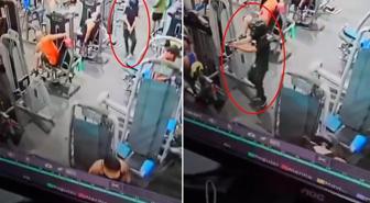 Kafasında kaskla spor salonuna giren kiralık katil kurşun yağdırdı