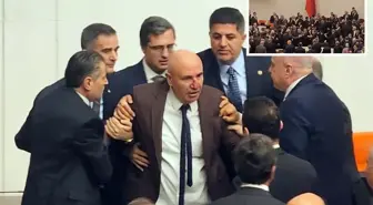 Meclis'te Akın Gürlek gerginliği! Kürsü işgal edildi, yumruklu kavga çıktı