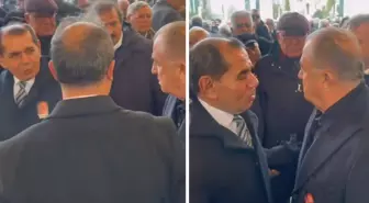 Fatih Terim ve Dursun Özbek, Candemir Berkman'ın cenazesinde bir araya geldi