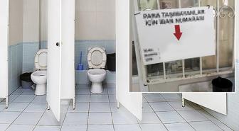 Cami tuvaletine asılan yazı tartışma yarattı